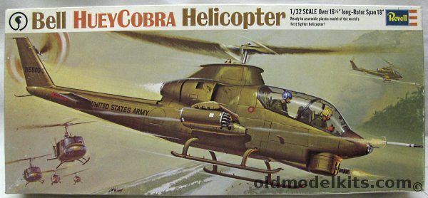 Revell 1/32 Bell AH-1 Huey Cobra Helicopter, H287 plastic model kit